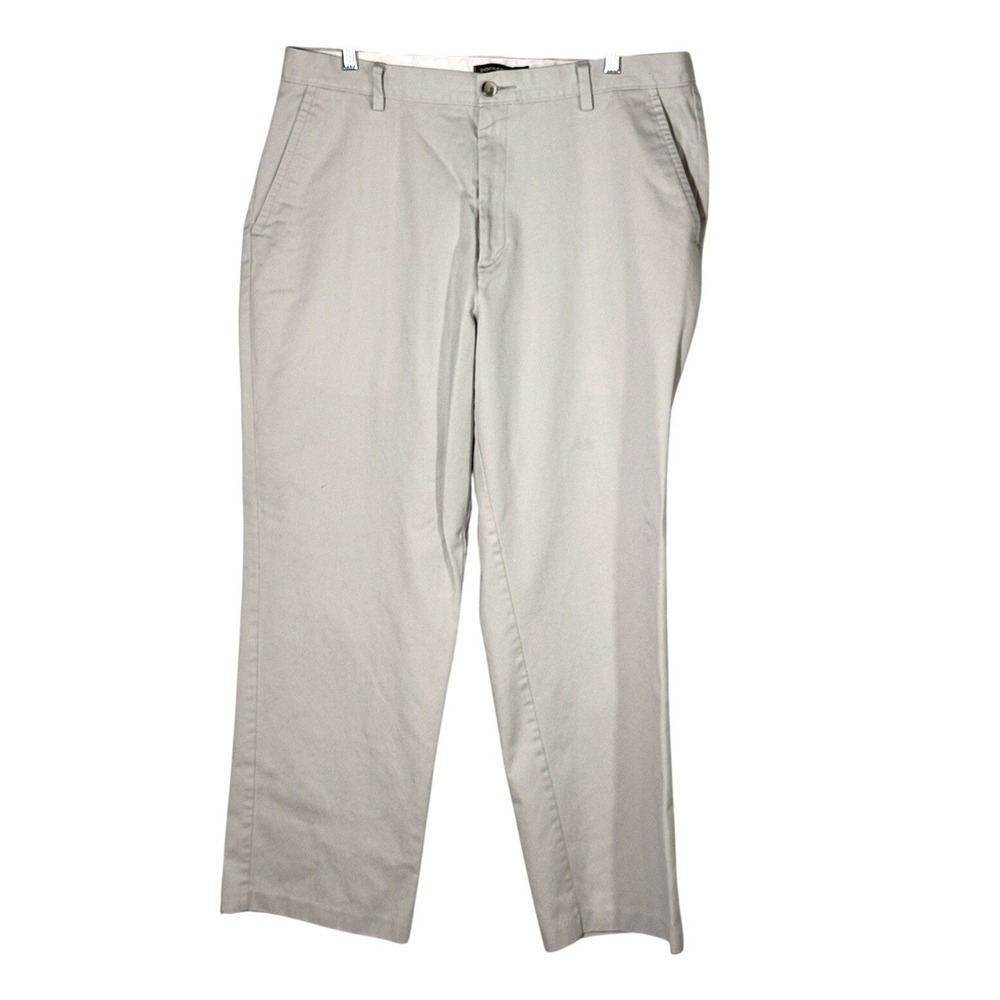 Dockers D3 Pants Men's 36x30 (35x29)‎ Stone Khaki Flat Front Chino